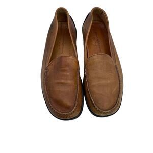 Johnston & Murphy Passport Men's Brown Leather First In Comfort Flat Loafer 8M